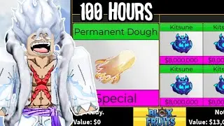 Trading PERMANENT DOUGH for 100 Hours in Blox Fruits!