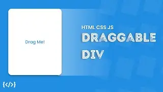 Create Draggable Div with Tilt Effect using HTML CSS and JS