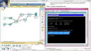 6.4.3.4 Packet Tracer - Configuring a Floating Static Route