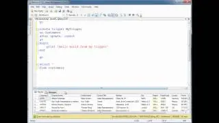 SQL Triggers - Hello World