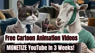 How To Create Free Cartoon Animation Videos For YouTube | Monetize YouTube Channel In 21 Days!