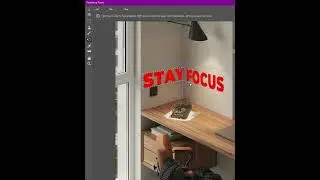 Tips Photoshop 2025 - Place Text in Perspective #photoshop