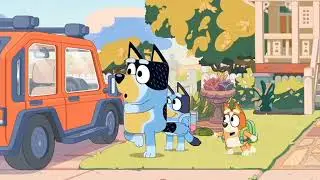 Bluey | Bandit's Slowmotion (Daddy Drop-off)