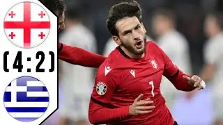 Georgia vs Greece , penalty kick (4-2) | UEFA EURO Qualifiers 2024 | EXTENDED HIGHLIGHTS