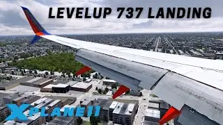 X-Plane 11 | Steep 737ng Landing at Midway