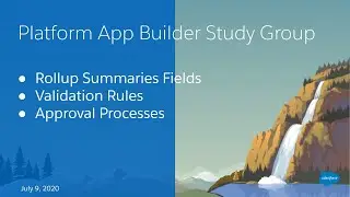 Salesforce Platform App Builder Study Group:  Business Logic & Process Automation