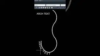 Curve Text #autocad #cadtipstricks #civilengineering