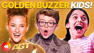 10 BEST Kid Golden Buzzers On America's Got Talent 💫