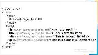 Elements in HTML | Block level elements | Visual studio code (KISWAHILI)