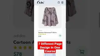 #shorts Full Ecommerce Website Design Using HTML CSS Javascript