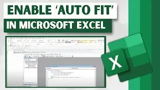 Enable AutoFit to adjust column widths automatically in Excel