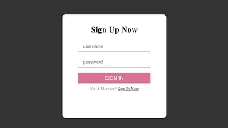 How To Create Login Form using HTML & CSS