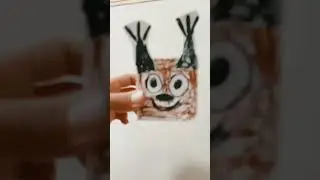 Мои бумажные игрушки блоп топ кубик хренобус с кубик шлёпа и большой шлепа