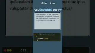 Learn css line-height property 