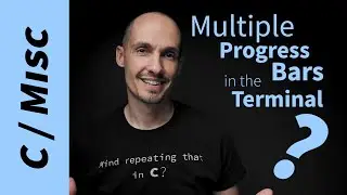 How do I make multiple concurrent progress bars in the terminal? (tutorial in C)