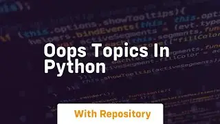 oops topics in python