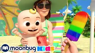 Beach Song - Sing Along | @CoComelon | Moonbug Literacy