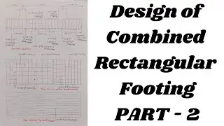 Design of Combined Rectangular Footing Part 2 | Check for 1 Way Shear | Reinforcement in Footing