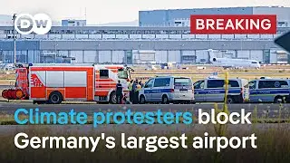 Flights suspended at Germanys largest airport due to climate protests | DW News