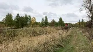 Маневровый тепловоз 🔥ЧМЭ3-1580🔥 с пригородным поездом №6903 🚉Лапшанга — Сухобезводное. 🚉