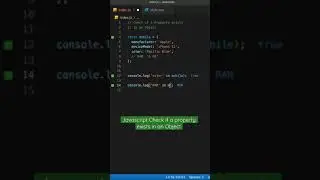 Javascript check if a property exists in an Object 