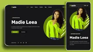 Portfolio website design using HTML, CSS & JS