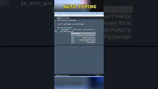 Auto Typing using pyautogui in python 🐍|  python  