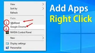 Add Apps Shortcut in Right Click