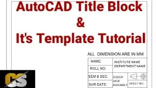 How to create title block & its template in AutoCAD | AutoCAD Title Block Creation Tutorial Complete