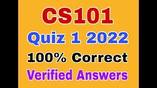 CS101 quiz 1 fall 2022|cs101 quiz 1 solution fall 2022|cs101 quiz 1 solution 2022#cs101quiz1solution