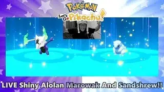 INSANE Full Odds LIVE Shiny Alolan Marowak AND Sandshrew!! (LGPE)