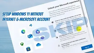 Setup Windows 11 Without Internet and Microsoft Account || Bypass Unlock Your Microsoft Experience