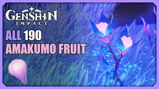 ALL 190 Amakumo Fruit Locations | Efficient Farming Route | Genshin Impact