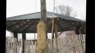 Eiji 2015 03 13 Food in the Marsh, cafe Camp - fence and yard with gazebo - Smoothed