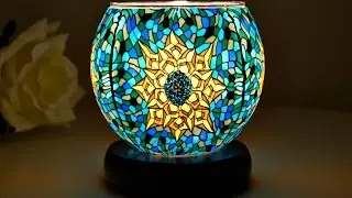 Kerzenfarm Hahn Leuchtglas elektrisch beleuchtet 21307 Tiffany Star, elektr. Windlicht