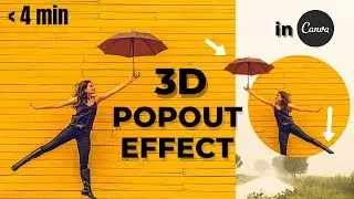 How to Create 3D POP OUT Effect in Canva (Free)