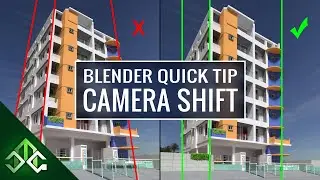 Blender Tip - Camera Shift for Architecture Renders