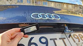 How to change the licence plate lights Audi A4 B8 /A5/ A6 C7 / A7 / Q5 /VW Passat/ Skoda Superb Yeti