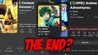 Is This The End Of Roblox Anime Games? (Anime Adventures Shutdown And Anime Fighting Simulator)