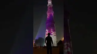 Qutub minar light show | qutub minar | qutub minar in night #qutubminar #qutubminarlightshow #viral