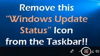 Remove the annoying "Windows Update Status Icon" from the Taskbar in Windows 10!! #shorts