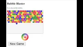 Simple Bubble Blaster Game in JavaScript