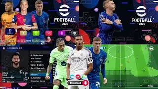 eFootball PES 2025 PPSSPP ORIGINAL ISO | PES 2025 PSP FULL KITS 25 & TRANSFERS 4K GRAPHICS