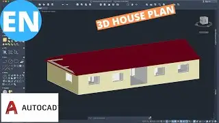 AutoCAD 3D | How to draw a 3D House Plan | Fast and Easy