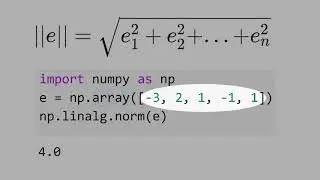 10.2) Euclidean Norm of an n-vector