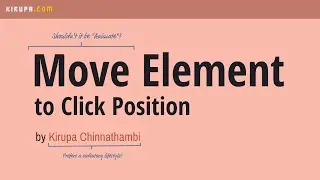 Move Element to Mouse Click Position