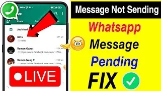 Fix whatsapp message not sending/whatsapp message pending problem | whatsapp single tick not showing