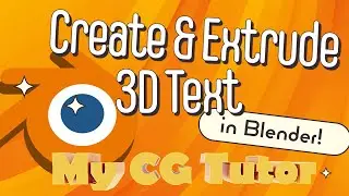 How to Create and Extrude 3D Text in Blender