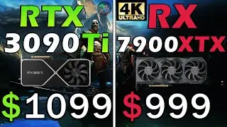 RTX 3090 Ti vs RX 7900 XTX | REAL Test in 13 Games | 4K