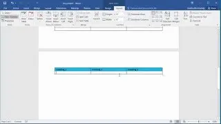 How to Repeat Heading Row of Table on each page in a document in Word 2016